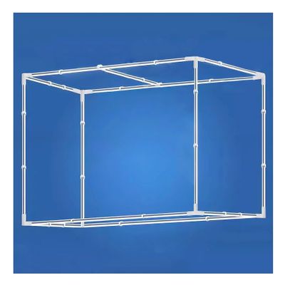 VEGIONES Canopy Bed Frame,Bed Canopy Frame, Bed Canopy Frame Canopy Bed Frame Post Poles Bunk Bed Canopy Twin Top Bunk Bed Tent Canopy Outer Bed Support Canopy, for Student Dorm, Stainless Steel