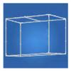 VEGIONES Canopy Bed Frame,Bed Canopy Frame, Bed Canopy Frame Canopy Bed Frame Post Poles Bunk Bed Canopy Twin Top Bunk Bed Tent Canopy Outer Bed Support Canopy, for Student Dorm, Stainless Steel view 1