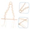 STOBAZA Cotton Rope Bohemian Woven Towel Mounted Paper Towel Holder Decorative Storage Rack view 2