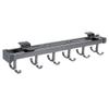 Extendable Pull Out Closet Rod Sliding Wardrobe Closet Rod Adjustable Clothing Organizer Holder, closet extender hanging rod, Extendable Valet Rod Clothing Mount Top Mount, with Screws ( Color : Gray view 1