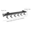 Extendable Pull Out Closet Rod Sliding Wardrobe Closet Rod Adjustable Clothing Organizer Holder, closet extender hanging rod, Extendable Valet Rod Clothing Mount Top Mount, with Screws ( Color : Gray view 2
