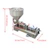 BREVELTION 30-300m Liquid Paste Filling Machine Stainless Steel Filling Machine for Cosmetic Oil Lip Gloss Honey Cream Shampoo Filling Single Nozzle 110V view 3