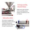 BREVELTION 30-300m Liquid Paste Filling Machine Stainless Steel Filling Machine for Cosmetic Oil Lip Gloss Honey Cream Shampoo Filling Single Nozzle 110V view 4