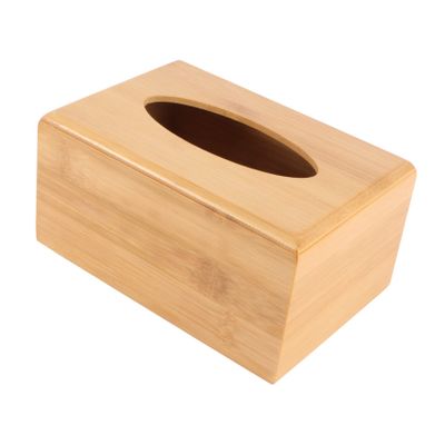 RORPOIR 1pc Wooden Tissue Box Holder Compact Napkin Organizer for Home Office Stylish Khaki Design for Bathroom Kitchen Living Room Restaurant Decor