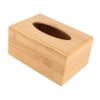 RORPOIR 1pc Wooden Tissue Box Holder Compact Napkin Organizer for Home Office Stylish Khaki Design for Bathroom Kitchen Living Room Restaurant Decor view 1
