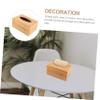 RORPOIR 1pc Wooden Tissue Box Holder Compact Napkin Organizer for Home Office Stylish Khaki Design for Bathroom Kitchen Living Room Restaurant Decor view 2