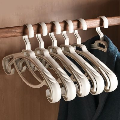Cloth Hangers 20 Pack Plastic, Anti-Slip Space Saving Hangers as Closet Storage and Organizer, Wide Hangers for Coat/Suit/Shirts/Pants/Dresses (Color : A)