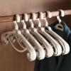 Cloth Hangers 20 Pack Plastic, Anti-Slip Space Saving Hangers as Closet Storage and Organizer, Wide Hangers for Coat/Suit/Shirts/Pants/Dresses (Color : A) view 1