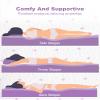 Ferlizer Twin Sofa Bed Mattress Replacement, Sleeper Sofa Mattress Topper for Pull-Out Couches, Trundle, RV. Softer Sleep, Folds Away. CertiPUR-US Certified Memory Foam Topper with Lavender Cover view 2