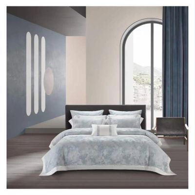 QuKan Bed, 1500TC Cotton Stain Bedding Sets 106''x90''and 90'x90''US King Bed Duvet Cover Bedsheet Pillowcase Fasion Gray Bed Set, MM-102