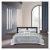QuKan Bed, 1500TC Cotton Stain Bedding Sets 106''x90''and 90'x90''US King Bed Duvet Cover Bedsheet Pillowcase Fasion Gray Bed Set, MM-102 view 1