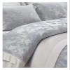 QuKan Bed, 1500TC Cotton Stain Bedding Sets 106''x90''and 90'x90''US King Bed Duvet Cover Bedsheet Pillowcase Fasion Gray Bed Set, MM-102 view 2