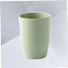 RORPOIR Wheat Stem Bathroom Cup Eco-friendly Round Tumbler for Gargling and Drinking Lightweight Easy to Clean for Boy Girl and Adults Nordic Green view 2