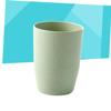 RORPOIR Wheat Stem Bathroom Cup Eco-friendly Round Tumbler for Gargling and Drinking Lightweight Easy to Clean for Boy Girl and Adults Nordic Green view 3