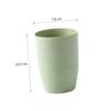 RORPOIR Wheat Stem Bathroom Cup Eco-friendly Round Tumbler for Gargling and Drinking Lightweight Easy to Clean for Boy Girl and Adults Nordic Green view 4