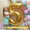 40 Inch Gold Large 25 Number Birthday Balloons,Giant Jumbo Balloons for Party, Golden Birthday Party Decorations Number Balloon for Wedding Anniversary Celebration view 4