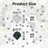 Keepsweat 1200 Pcs Black Cream White Rose Petals - Silk Rose Petals for Romantic Night, Wedding Party Decoration view 2
