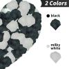 Keepsweat 1200 Pcs Black Cream White Rose Petals - Silk Rose Petals for Romantic Night, Wedding Party Decoration view 3
