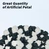 Keepsweat 1200 Pcs Black Cream White Rose Petals - Silk Rose Petals for Romantic Night, Wedding Party Decoration view 4