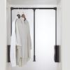 Closet Rods for Hanging Clothes, Clothing Store Heavy Duty Pull Down Closet Rod, Extendable Wardrobe Lift Pull Down Closet Rod, Aluminium Retractable Cabinet Rail Lifter Clothes Hanger Liftable Clothi view 1