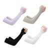 GALPADA 4pairs Uv Protection Cooling Arm Sleeves for Men Women Breathable Sun Protector Oversleeves Black White Grey and Purple Outdoor Activities Like Driving Fishing and Gardening view 1