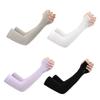 GALPADA 4pairs Uv Protection Cooling Arm Sleeves for Men Women Breathable Sun Protector Oversleeves Black White Grey and Purple Outdoor Activities Like Driving Fishing and Gardening view 4
