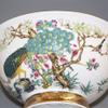 Porcelain Dessert Bowls,Fruit&Cornflakes Bowl,Ceramic Bowl* Chinese Ancient Palace Style Porcelain Rice Bowl,Porridge Bowl,Soup Bowl15.5cm 6.1in Imperial tracing Gold Pastel Peacock Bowl Porcelain Co view 3