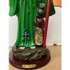 16" Green Santa Muerte Statue Holy Death Grim Reaper Sculpture Figure view 4