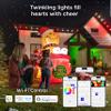 Enbrighten Vibe Eternity Permanent Outdoor Lights for House, 100 Feet, 72 RGBWIC LEDs, Close Spacing, 33lm, Color Changing, Christmas, Eave Lighting, Smart App, Works with Alexa, Google Home, 82730 view 2