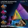 Enbrighten Vibe Eternity Permanent Outdoor Lights for House, 100 Feet, 72 RGBWIC LEDs, Close Spacing, 33lm, Color Changing, Christmas, Eave Lighting, Smart App, Works with Alexa, Google Home, 82730 view 3