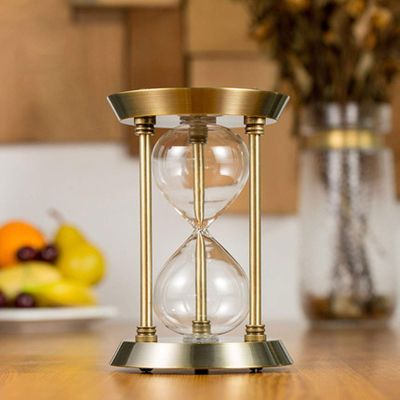 TimerSand Timer Metal Hourglass Empty Hourglass Homemade Hourglass Empty Bottle Timer Creative Study Living Room Office Desktop Decoration Self-installed Hourglass Timer That Can Be Filled With Sand