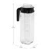 Maison Sucasa Cold Brew Coffee Maker, Heat-Resistant Handle, 1.625 Liter, Borosilicate Glass, Clear view 3