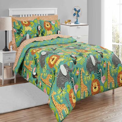 Kidz Mix Jungle Safari Bed in A Bag, Full