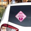 Orange Marchande Little Princess on Board Car Decal Baby On Board Sign Baby Girl Size 6" Inches (2-Pack) Baby On Board Stickers Waterproof UV Resistant. Used for Cars and Trucks. view 4