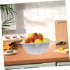 SHOWERORO Plastic Vegetable Fruit Washing Baskt Kitchen Drainer Bowl White Fruit and Drain Basket view 3