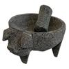 Molcajete Mortar and Pestle with Pig Head view 1