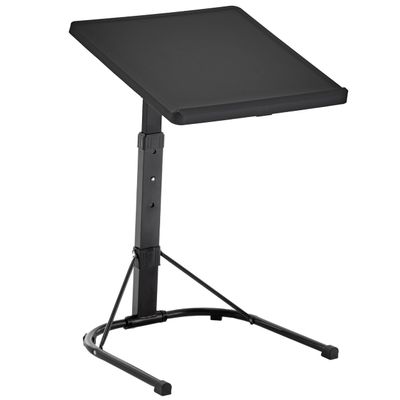 BTEXPERT Folding TV Tray Table Tray Foldable 3 Adjustable Height & Tilt Angles for Dinner Eating Reading Laptop