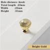 GGKLVWMA Modern Light Luxury Black Gold Kitchen Cabinet Handles Zinc Alloy Wardrobe Dresser Drawer Knobs Furniture Door Hardware 1Pcs (Color : Bright Gold Kmob) view 2