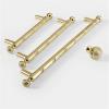 GGKLVWMA Modern Light Luxury Black Gold Kitchen Cabinet Handles Zinc Alloy Wardrobe Dresser Drawer Knobs Furniture Door Hardware 1Pcs (Color : Bright Gold Kmob) view 4