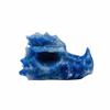 AtkitS Crystal Natural Crystal Male Dragon Skulls Head Sculpture Blue Aventurine Reiki Ornaments for Collection Home Decor Gifts view 2