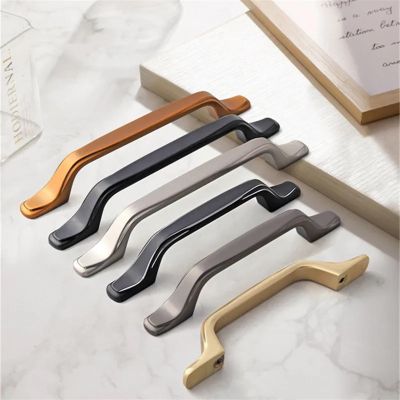 GGKLVWMA Zinc Alloy Cabinet Wardrobe Handles Furniture Cabinet Door Pulls Drawer Knobs Gold Handles for Cupboard Hardware 1Pcs (Color : Copper Brushed 96mm)