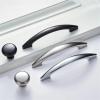 Bright Chrome Handles Kitchen Cabinet Handles Solid Drawer Knobs Silver Cupboard Door Wardrobe Pulls Furniture Handle 1Pcs (Color : Bright chrome) view 3
