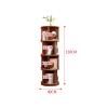 HEXEH Shelf Bookcase Bookshelf can Rotate 360, Floor-Standing Storage Rack, Super Space-Saving Small Bookcase, Picture Book Storage Rack Bookcase Storage Shelves view 2
