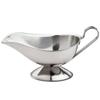 LEIXIUSM Elegant Gravy Boat Sauce Boat Gravy Boat Gravy Boat Stainless Steel Gravy Boat, Stainless Steel Saucier with Ergonomic Handle and Big Dripless Lip Spout Sauce Boat view 1