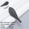 GGKLVWMA Leaf Shape Cabinet Door Handles Creative Bathroom Drawer Pulls Personality Wardrobe Hardware Light Luxury Cabinet Knobs 1Pcs (Color : Pearl Gray) view 2