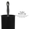 BUGUUYO Toilet Brush Cup Holder Sturdy Plastic Bathroom Brush Container for Cleaning Essential Toilet Cleaning Tool Stylish Organized Design for Restrooms view 3