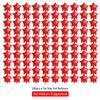 100Pcs 5'' Star Foil Balloons Five-Pointed Star Shape Balloons for Birthday Party Wedding Baby Shower, Gender Reveal, birthday or Engagement Party Decoration (Red Star) view 3