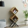 HEXEH Shelf Bookcase Fashionable Creative Combination Bookcase Iron Bookshelf Storage red Wine Floor-Standing Storage Rack Modern Bookcase Storage Shelves (Size : S) view 2