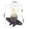 CHDONGSE 2pcs Universal Microwave Ovens Light Bulb Lamp Globe 250V 2A Fit For Midea Most Brand With Holder Replacement Parts view 2