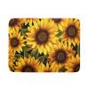 Sunflowers Dish Drying Mat for Kitchen - Yellow Flowers Dish Mat 18 x 24 Floral Drying Kitchen Mat Leaf Kitchen Drying Mats Sunflower Dish Drying Mat for Multiple Usage view 1